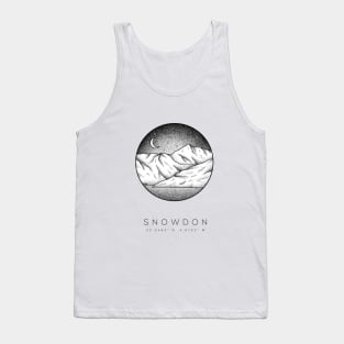 Snowdon Mountain Dotwork, Snowdonia Wales Tank Top